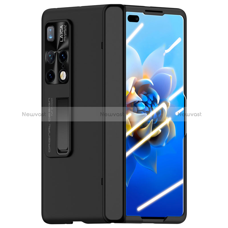 Hard Rigid Plastic Matte Finish Case Back Cover with Stand QK1 for Huawei Mate X2