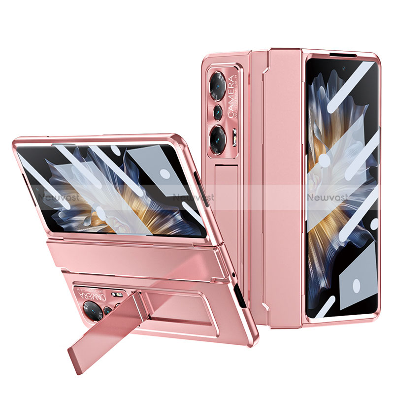 Hard Rigid Plastic Matte Finish Case Back Cover with Stand ZL2 for Huawei Honor Magic Vs 5G