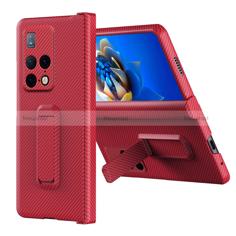 Hard Rigid Plastic Matte Finish Case Back Cover with Stand ZL6 for Huawei Mate X2