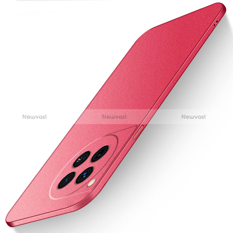 Hard Rigid Plastic Matte Finish Case Back Cover YK1 for OnePlus 12 5G Red