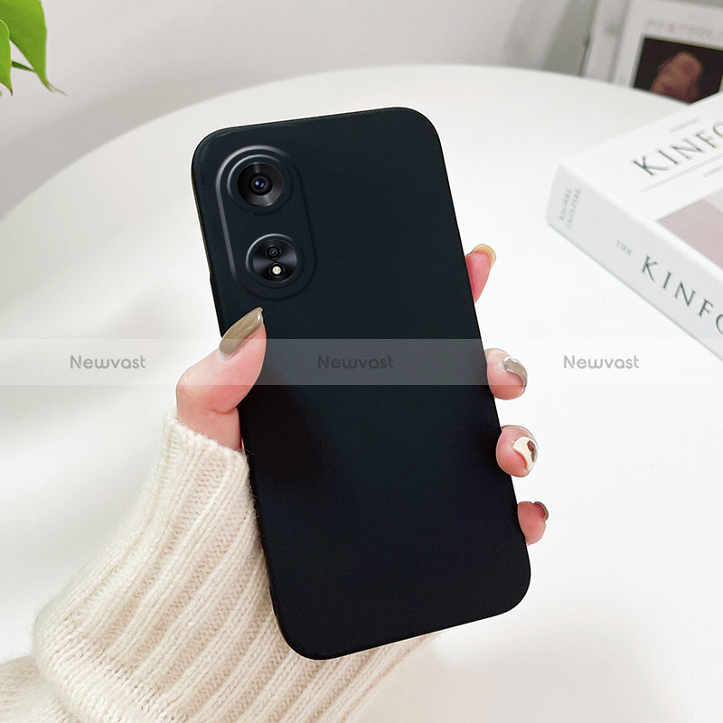 Hard Rigid Plastic Matte Finish Case Back Cover YK1 for Oppo A1 5G Black