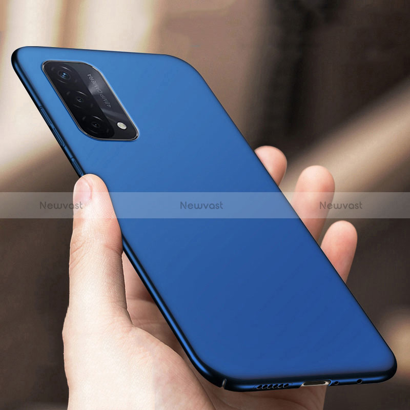 Hard Rigid Plastic Matte Finish Case Back Cover YK1 for Oppo A54 5G Blue