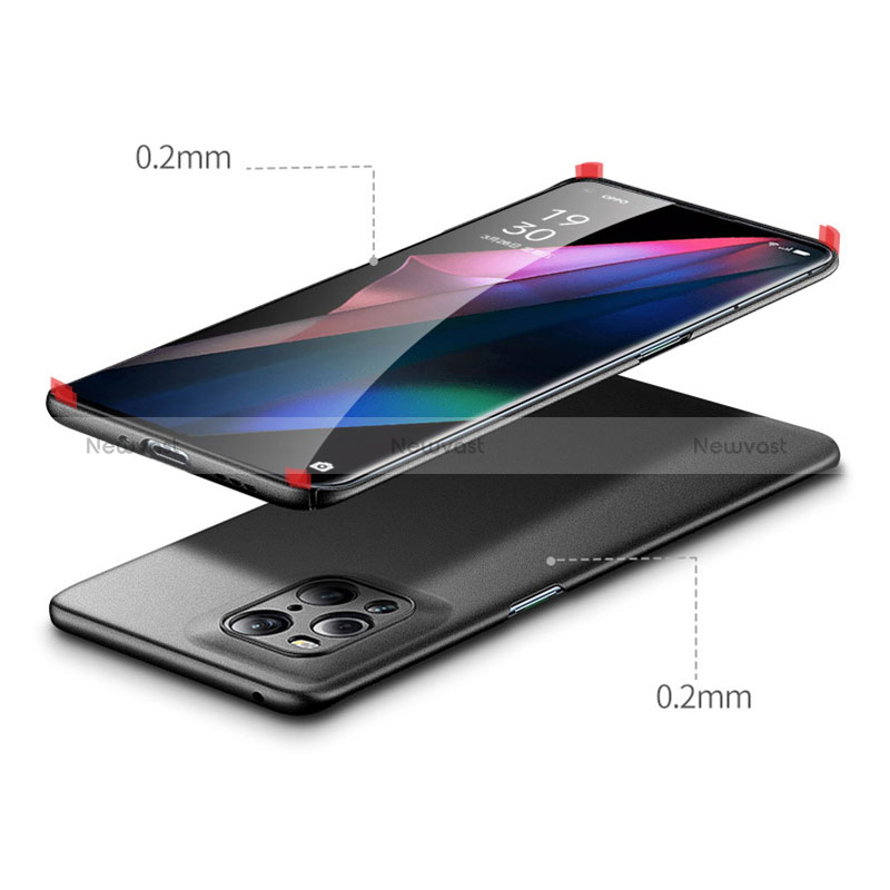 Hard Rigid Plastic Matte Finish Case Back Cover YK1 for Oppo Find X3 5G