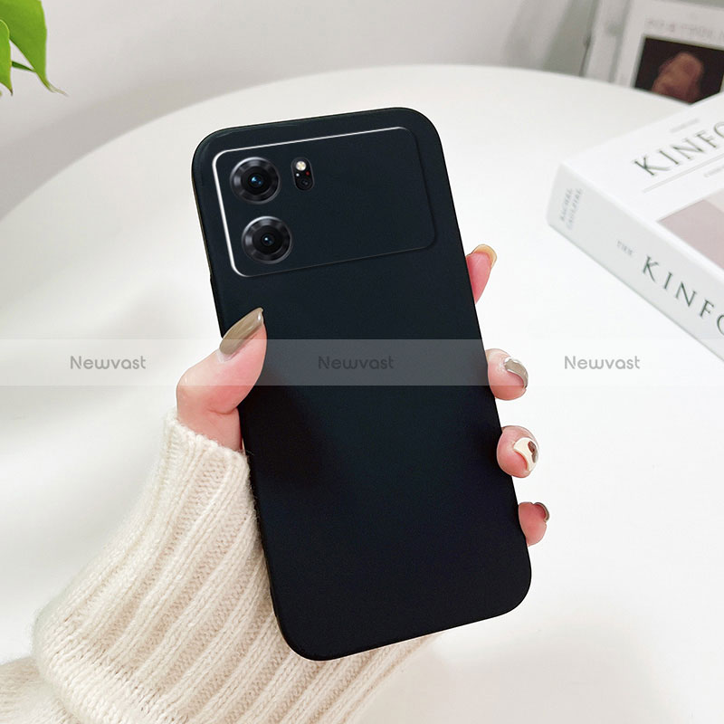 Hard Rigid Plastic Matte Finish Case Back Cover YK1 for Oppo K10 5G Black