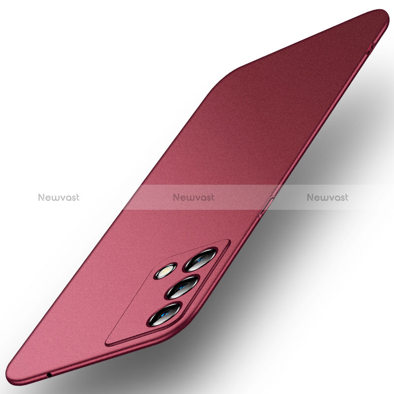 Hard Rigid Plastic Matte Finish Case Back Cover YK1 for Oppo K9 5G Red