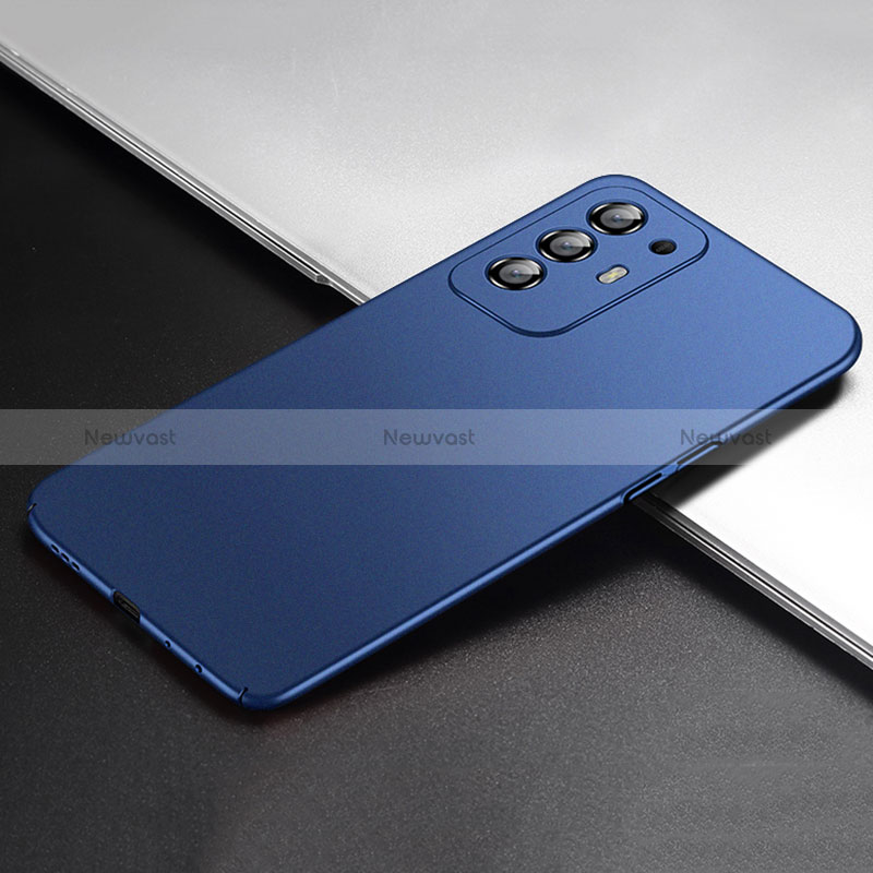 Hard Rigid Plastic Matte Finish Case Back Cover YK1 for Oppo Reno5 Z 5G Blue