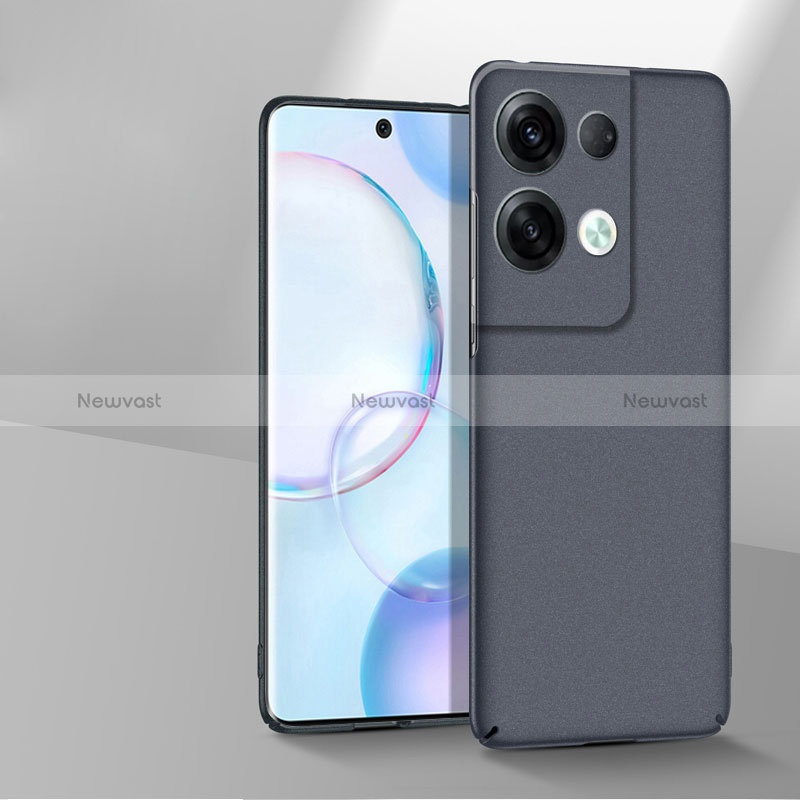 Hard Rigid Plastic Matte Finish Case Back Cover YK1 for Oppo Reno8 Pro 5G Gray