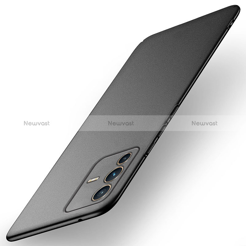 Hard Rigid Plastic Matte Finish Case Back Cover YK1 for Vivo V23 Pro 5G Black