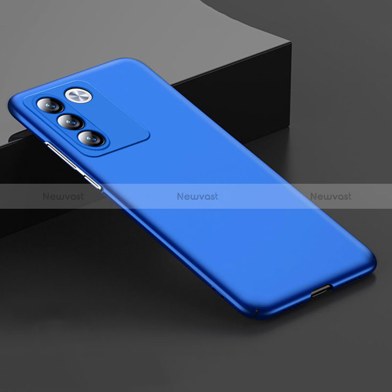 Hard Rigid Plastic Matte Finish Case Back Cover YK1 for Vivo V27 5G Blue