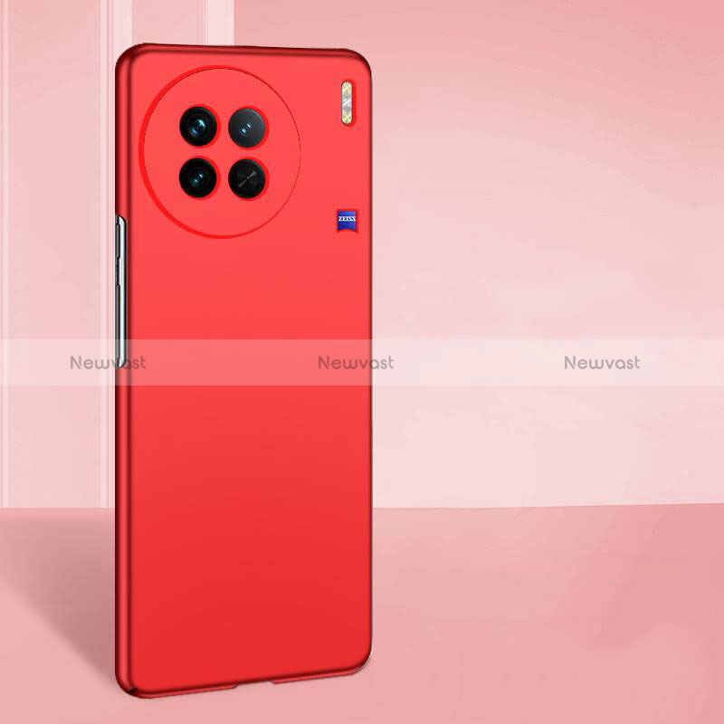 Hard Rigid Plastic Matte Finish Case Back Cover YK1 for Vivo X90 5G Red