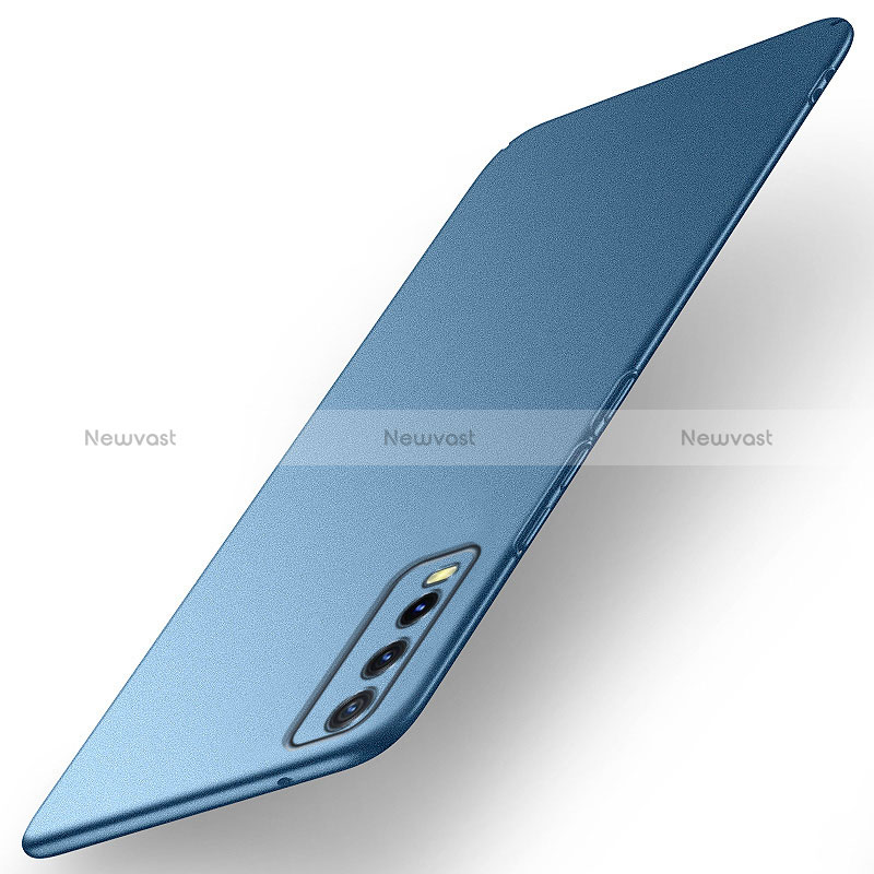 Hard Rigid Plastic Matte Finish Case Back Cover YK1 for Vivo Y20s G Blue