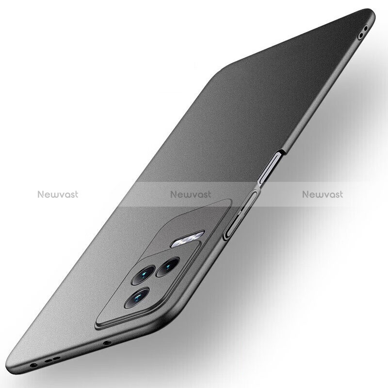 Hard Rigid Plastic Matte Finish Case Back Cover YK1 for Xiaomi Poco F4 5G Black