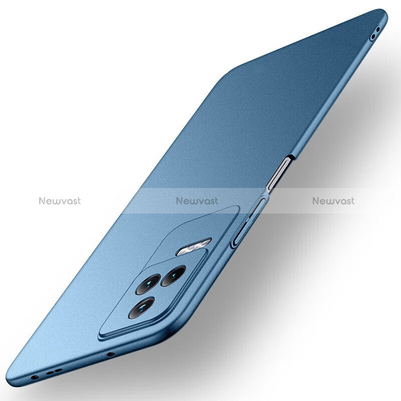 Hard Rigid Plastic Matte Finish Case Back Cover YK1 for Xiaomi Poco F4 5G Blue