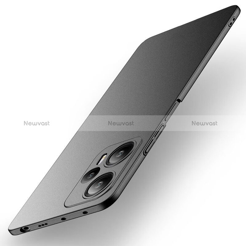 Hard Rigid Plastic Matte Finish Case Back Cover YK1 for Xiaomi Poco F5 5G Black