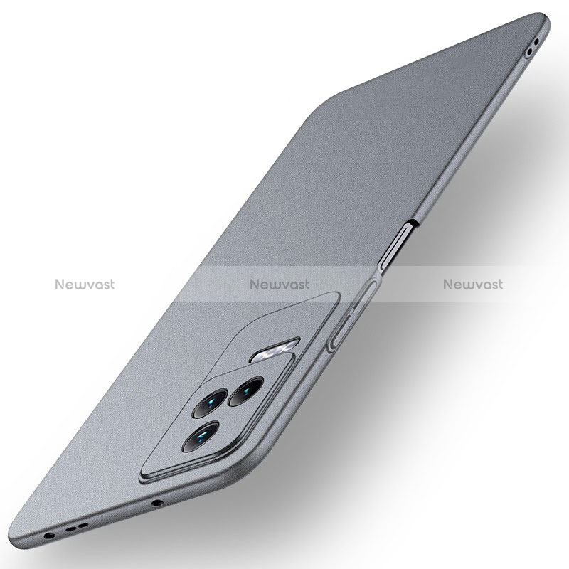 Hard Rigid Plastic Matte Finish Case Back Cover YK1 for Xiaomi Redmi K40S 5G Gray