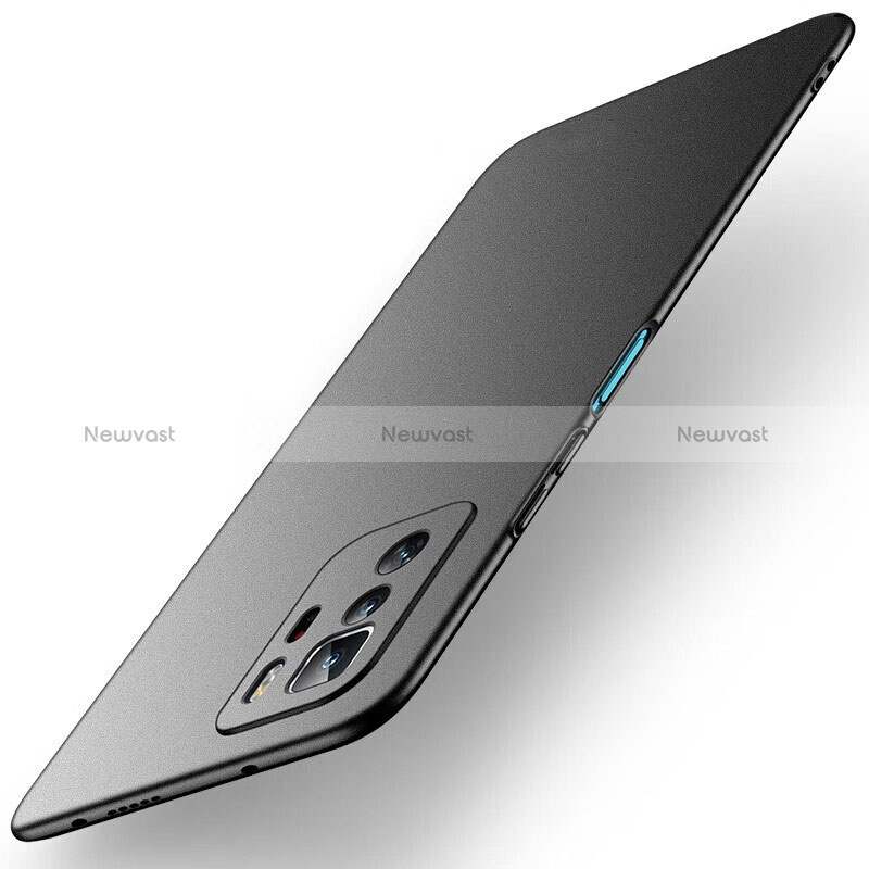 Hard Rigid Plastic Matte Finish Case Back Cover YK1 for Xiaomi Redmi Note 10 Pro 5G Black