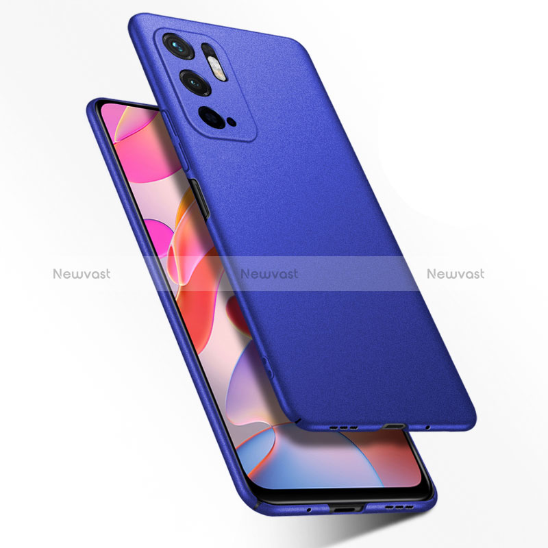 Hard Rigid Plastic Matte Finish Case Back Cover YK1 for Xiaomi Redmi Note 11 SE 5G Blue