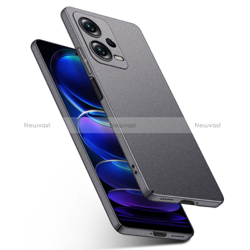 Hard Rigid Plastic Matte Finish Case Back Cover YK1 for Xiaomi Redmi Note 12 Pro+ Plus 5G Gray