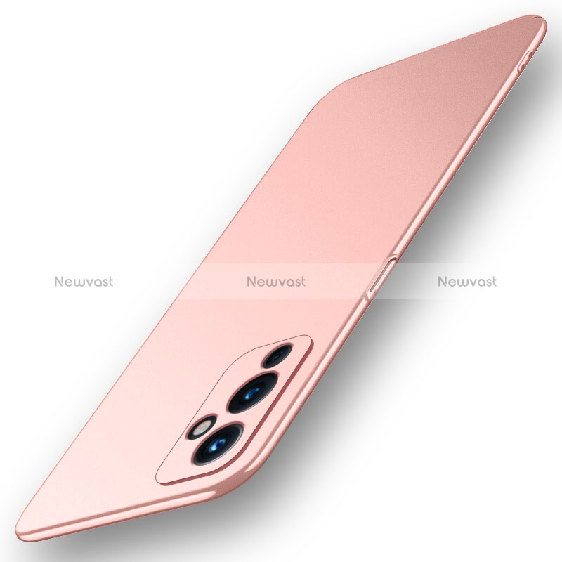 Hard Rigid Plastic Matte Finish Case Back Cover YK2 for OnePlus 9 5G Pink