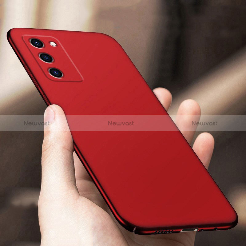 Hard Rigid Plastic Matte Finish Case Back Cover YK2 for Oppo A53s 5G Red