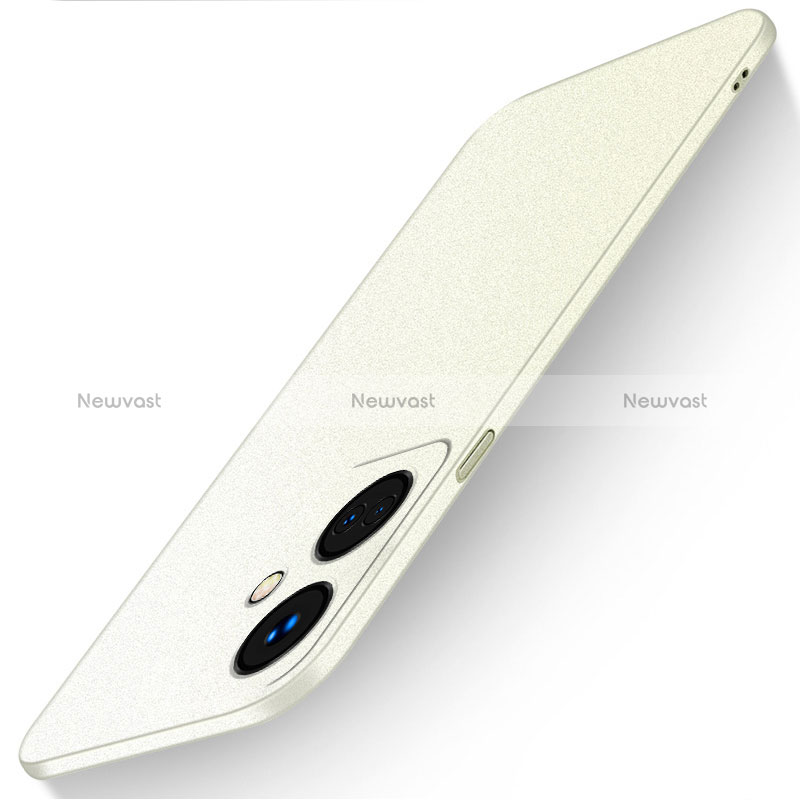 Hard Rigid Plastic Matte Finish Case Back Cover YK2 for Oppo K11 5G White