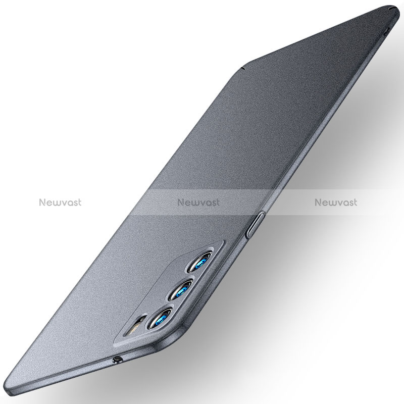 Hard Rigid Plastic Matte Finish Case Back Cover YK2 for Oppo Reno6 5G Gray