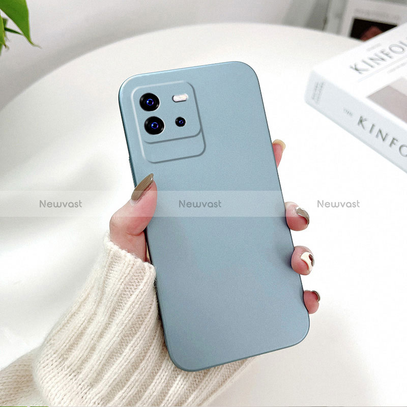 Hard Rigid Plastic Matte Finish Case Back Cover YK2 for Vivo iQOO Neo6 5G Sky Blue