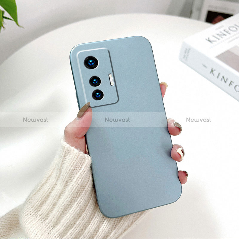 Hard Rigid Plastic Matte Finish Case Back Cover YK2 for Vivo X70 5G Sky Blue