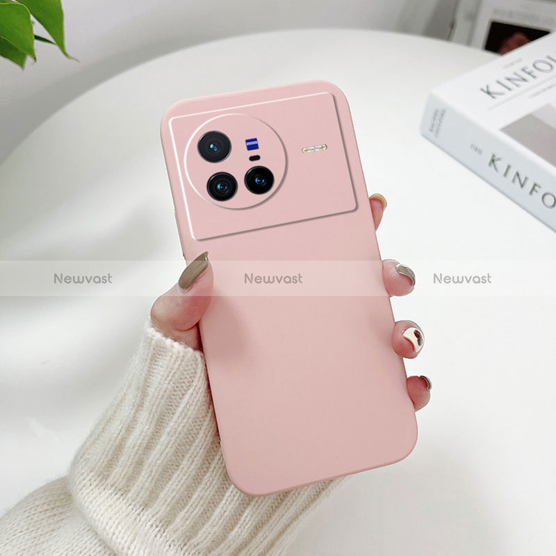 Hard Rigid Plastic Matte Finish Case Back Cover YK2 for Vivo X80 5G Pink