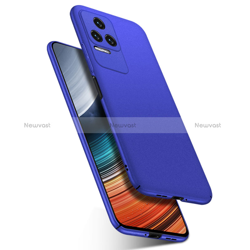 Hard Rigid Plastic Matte Finish Case Back Cover YK2 for Xiaomi Poco F4 5G Blue