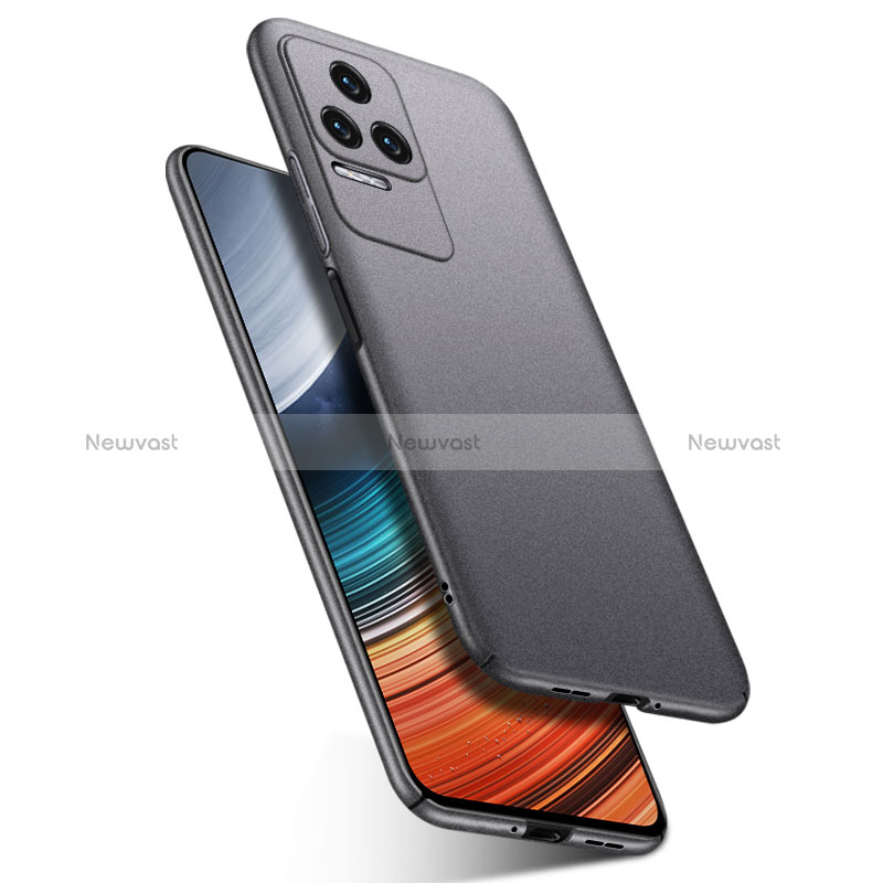 Hard Rigid Plastic Matte Finish Case Back Cover YK2 for Xiaomi Poco F4 5G Gray