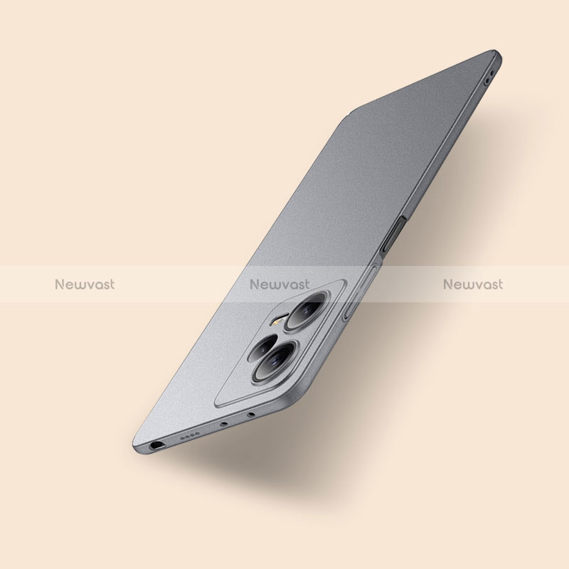 Hard Rigid Plastic Matte Finish Case Back Cover YK2 for Xiaomi Redmi Note 12 Explorer Gray