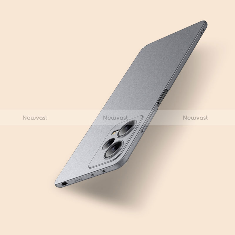 Hard Rigid Plastic Matte Finish Case Back Cover YK2 for Xiaomi Redmi Note 12 Pro+ Plus 5G Gray