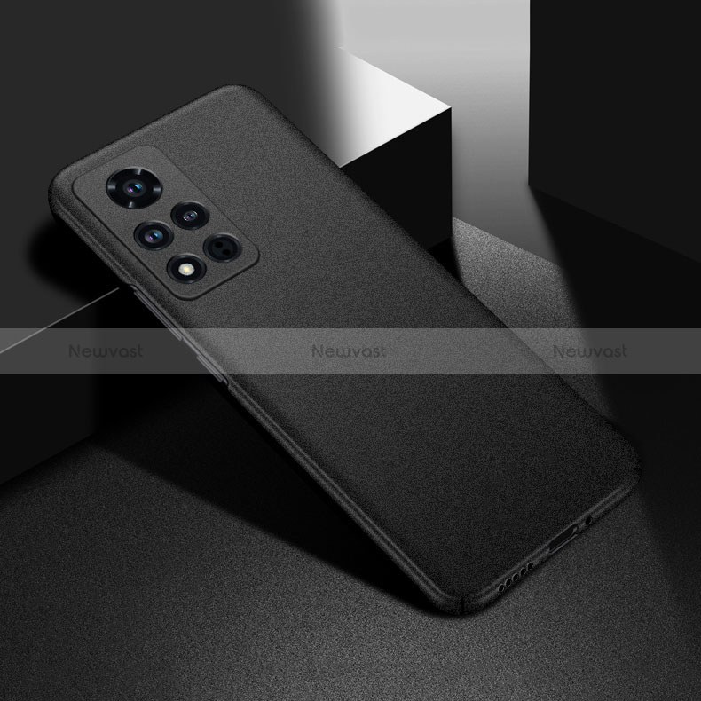 Hard Rigid Plastic Matte Finish Case Back Cover YK3 for Huawei Honor V40 5G Black