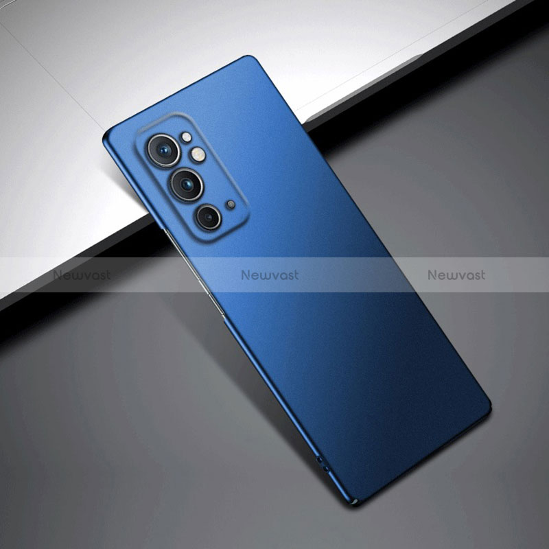 Hard Rigid Plastic Matte Finish Case Back Cover YK3 for OnePlus 9RT 5G Blue