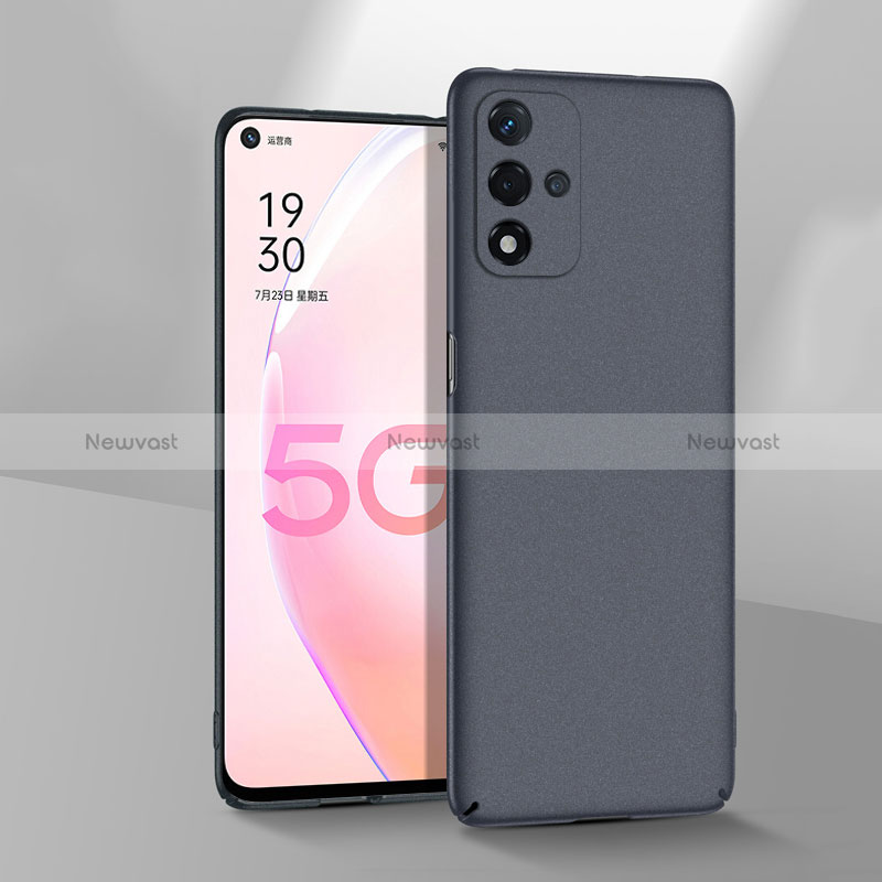 Hard Rigid Plastic Matte Finish Case Back Cover YK3 for Oppo A93s 5G Gray