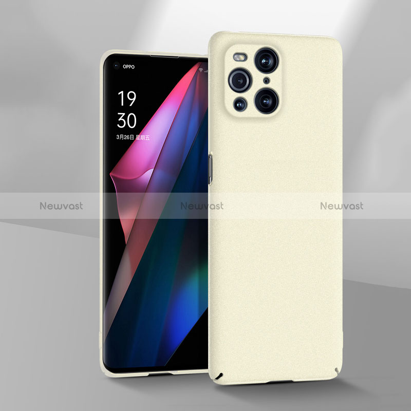 Hard Rigid Plastic Matte Finish Case Back Cover YK3 for Oppo Find X3 5G