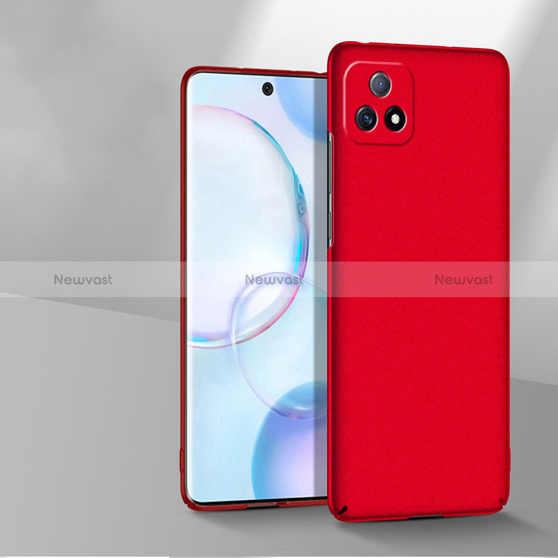 Hard Rigid Plastic Matte Finish Case Back Cover YK3 for Vivo iQOO U3x 5G Red