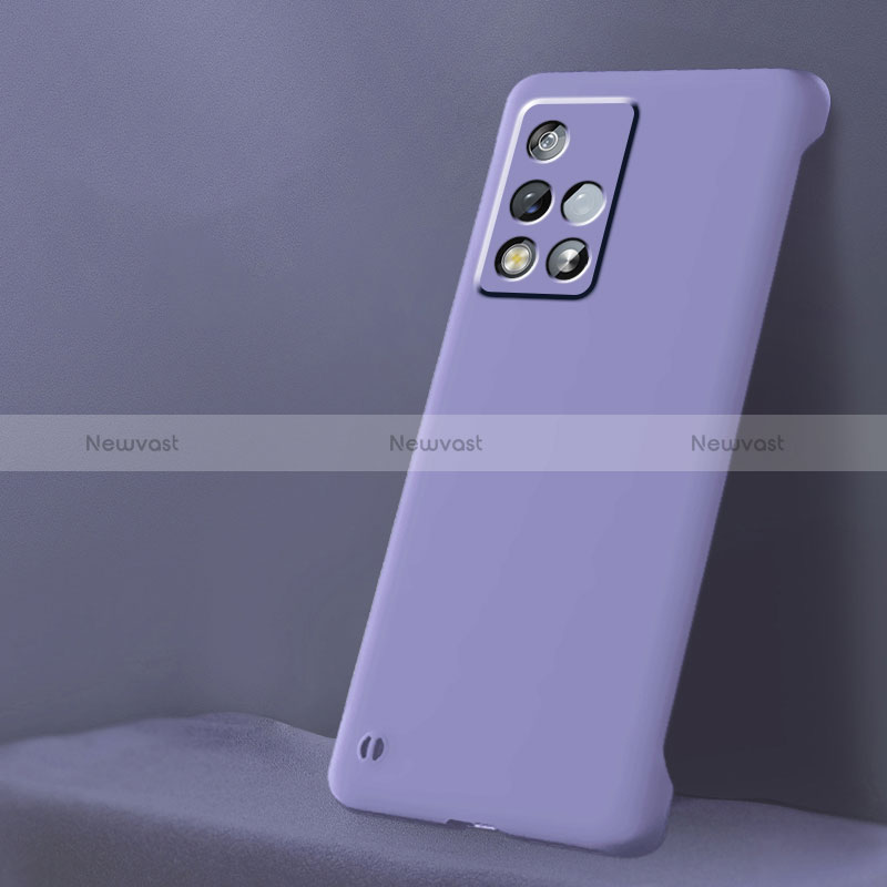 Hard Rigid Plastic Matte Finish Case Back Cover YK3 for Xiaomi Redmi Note 11S 5G Purple