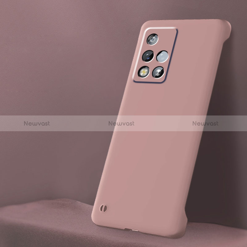 Hard Rigid Plastic Matte Finish Case Back Cover YK3 for Xiaomi Redmi Note 11S 5G Rose Gold