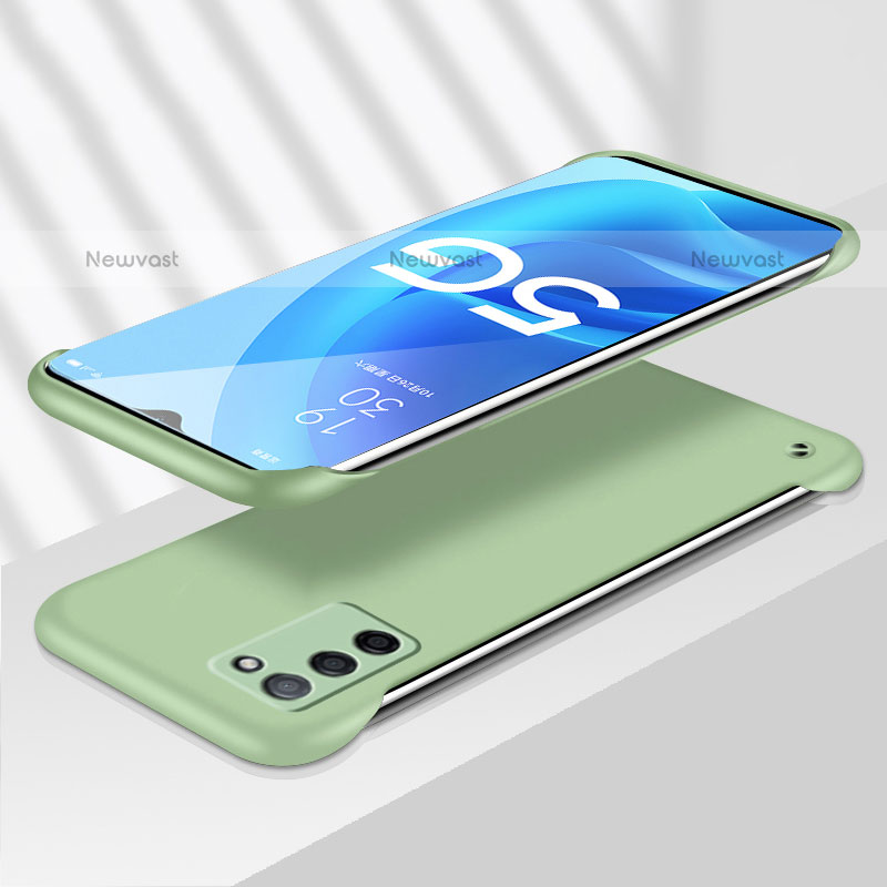 Hard Rigid Plastic Matte Finish Case Back Cover YK4 for Oppo A55 5G Green