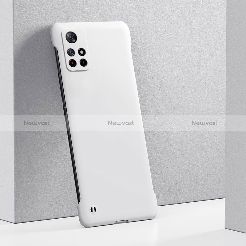Hard Rigid Plastic Matte Finish Case Back Cover YK4 for Xiaomi Poco X4 NFC White