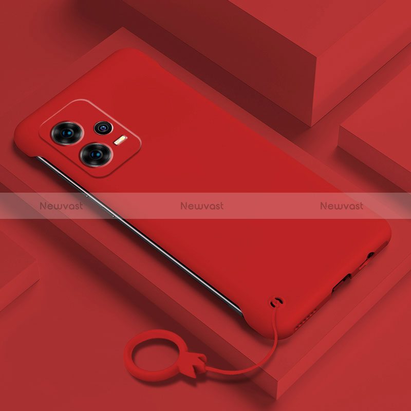 Hard Rigid Plastic Matte Finish Case Back Cover YK4 for Xiaomi Redmi Note 12 5G Red