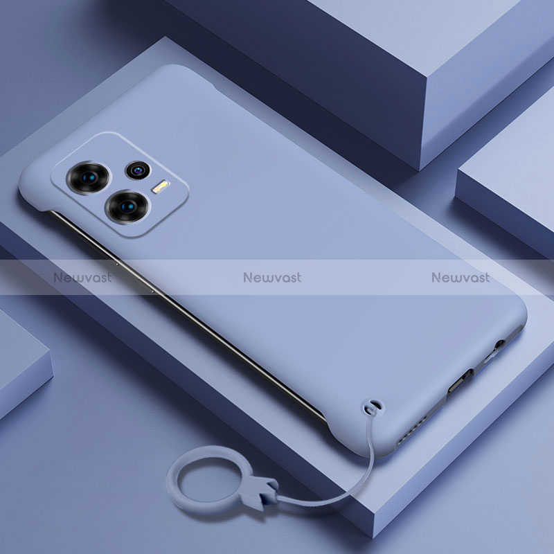 Hard Rigid Plastic Matte Finish Case Back Cover YK4 for Xiaomi Redmi Note 12 Pro+ Plus 5G Lavender Gray