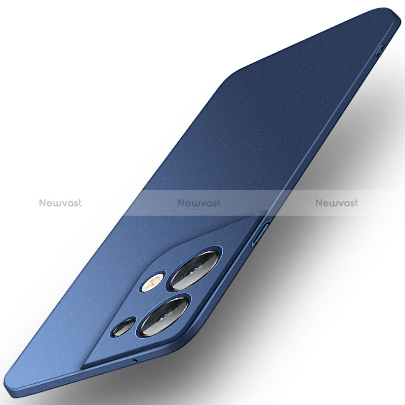 Hard Rigid Plastic Matte Finish Case Back Cover YK5 for Oppo Reno8 5G Blue