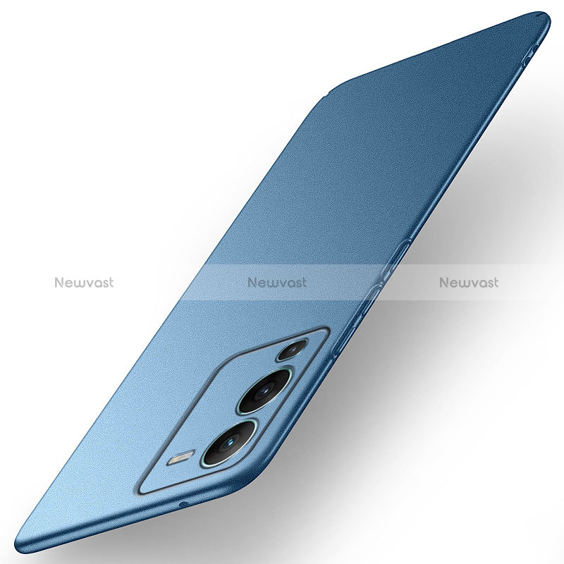 Hard Rigid Plastic Matte Finish Case Back Cover YK5 for Vivo V25 Pro 5G Blue