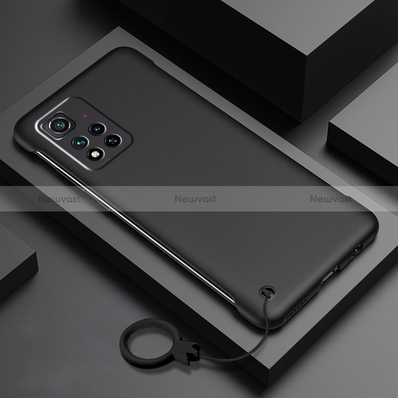 Hard Rigid Plastic Matte Finish Case Back Cover YK5 for Xiaomi Mi 11i 5G (2022) Black