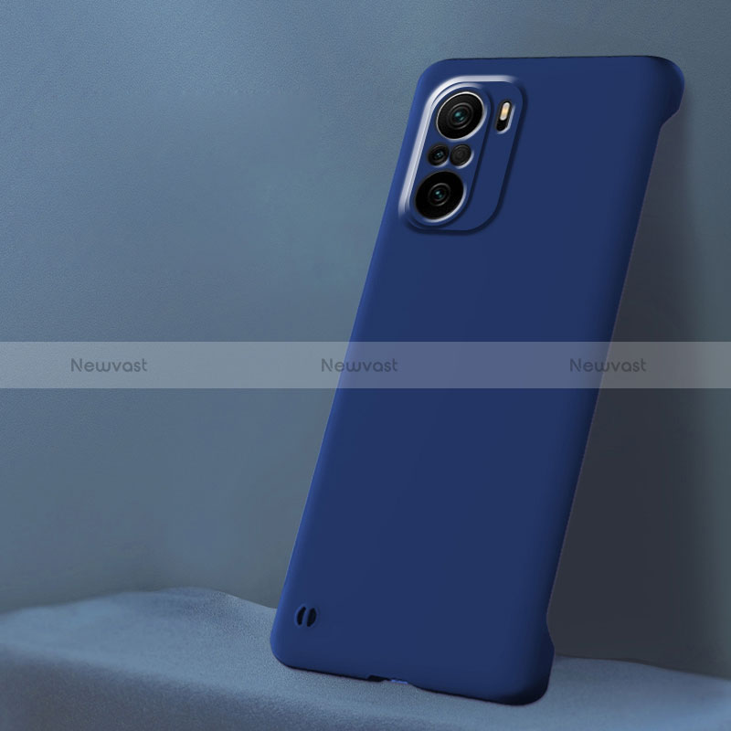 Hard Rigid Plastic Matte Finish Case Back Cover YK5 for Xiaomi Poco F3 5G Blue
