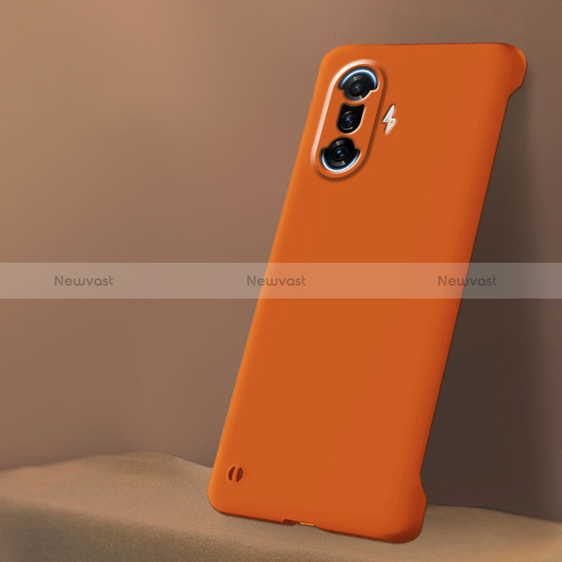 Hard Rigid Plastic Matte Finish Case Back Cover YK5 for Xiaomi Poco F3 GT 5G Orange