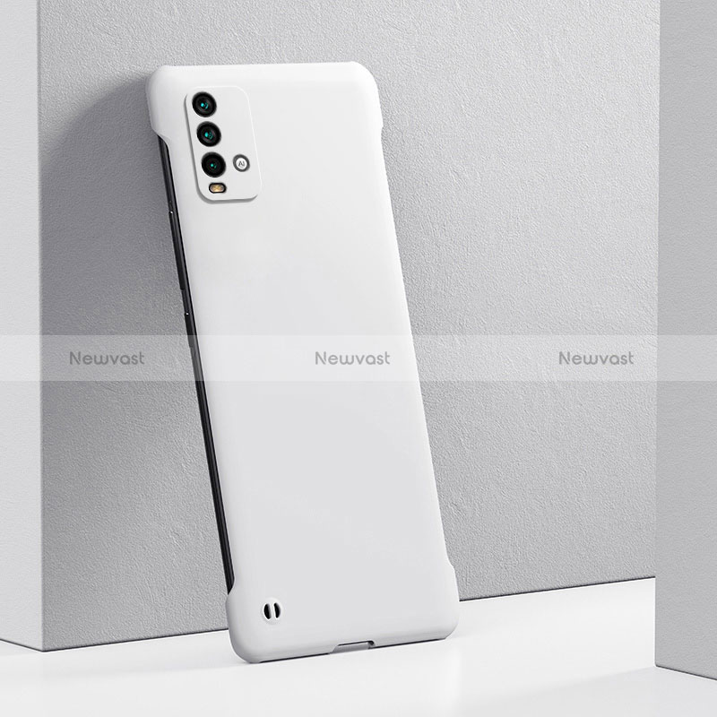 Hard Rigid Plastic Matte Finish Case Back Cover YK5 for Xiaomi Redmi 9T 4G White